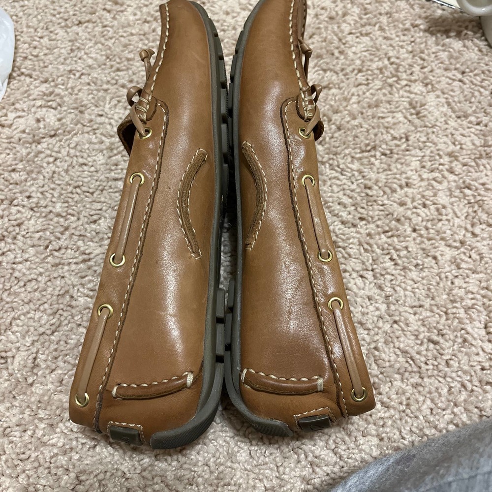 Clarks Artisan Dunbar Driving Moc Euc Sz 6.5 Tan - image 6